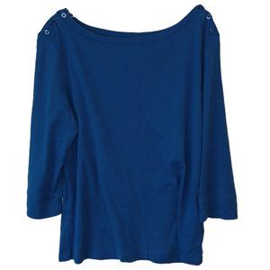Jones New York Sport Blue Top Size XL